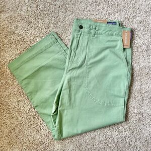 Patagonia Worn Wear Women’s Stand Up Cropped Pants, Size 18, Matcha Green